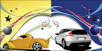 Vector lines and movement of vehicles		