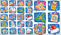 Hand-drawn cartoon Christmas Vector