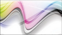 The trend of dynamic flow line gorgeous 01 - Vector