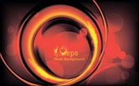Flaming Sphere Background Vector