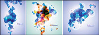 Fantasy bubble theme vector material