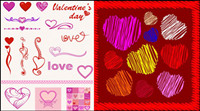 Heart-shaped pattern Vector