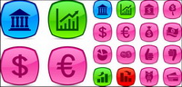 Exquisite corporate icons - vector material