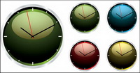 Crystal Clock Vector