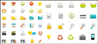 A fresh web design vector material (including psd and png)