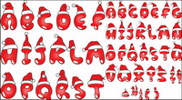 Christmas hats letters