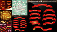Beautiful ribbon reel - Vector