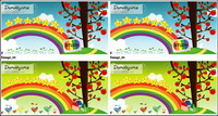 Vector lovely scenery