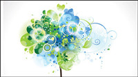 Brilliant dynamic elements of the trend 01 - vector material