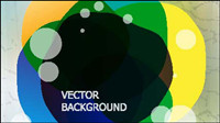 Gorgeous three-dimensional illustration background vector material -3