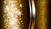 Star bright background vector material -1
