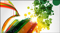 Symphony of dynamic light vector background material -5