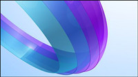 Colorful ribbons vector background material -1