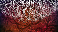 Tree silhouette background 03-- vector material