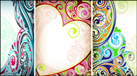 European pattern background vector material -2