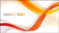 Flow curves text box vector material -1