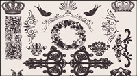 European background pattern material 04 - vector