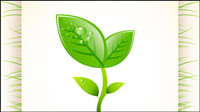 Environmentally friendly material layout design 05 - vector