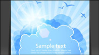 Weather effects card 02 - vector