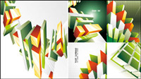 Trend cube commercial background vector material