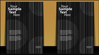 Messy lines background material 01 - vector