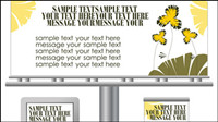 Light box billboards template design vector -1
