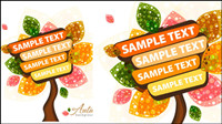 Beautiful foliage pattern 03 - vector