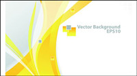 Bright yellow line text box vector -4