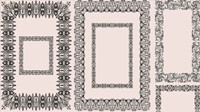 European pattern frame 01 - Vector