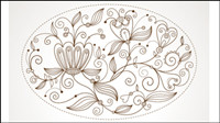 Fine background pattern 05-- vector material