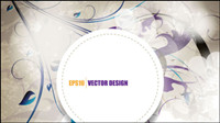 Classic pattern background 01 - vector material