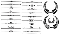 Fine pattern border 02-- vector material