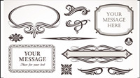 European pattern border 03-- vector material