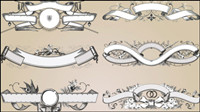 European lace pattern 05 - vector