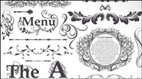 European lace pattern 03 - vector