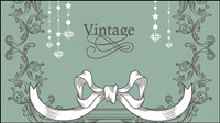 Lines lace background 03 - vector
