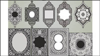 Delicate pattern corners - vector