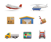 Transport icon 02-- vector material