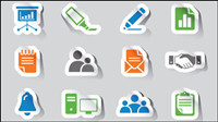 Simple and practical icon 02-- vector material