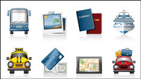 Travel travel icon vector material