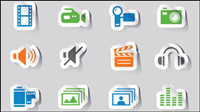 Simple and practical icon 04 - vector