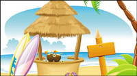 Cartoon Coast National Scenic 01 - vector