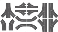 Realistic highway 04-- vector material
