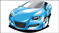 Exquisite sports car 01 - Vector 