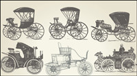 European old-fashioned means of transport 02 - vector