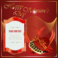 Beautiful holiday cards 05-- vector material