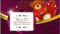 Beautiful holiday card 02 - vector