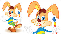Cute cartoon image 05-- vector material