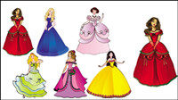 Beautiful princess 02 - vector