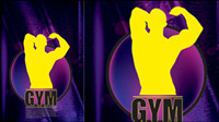 Hercules silhouette vector material -2
